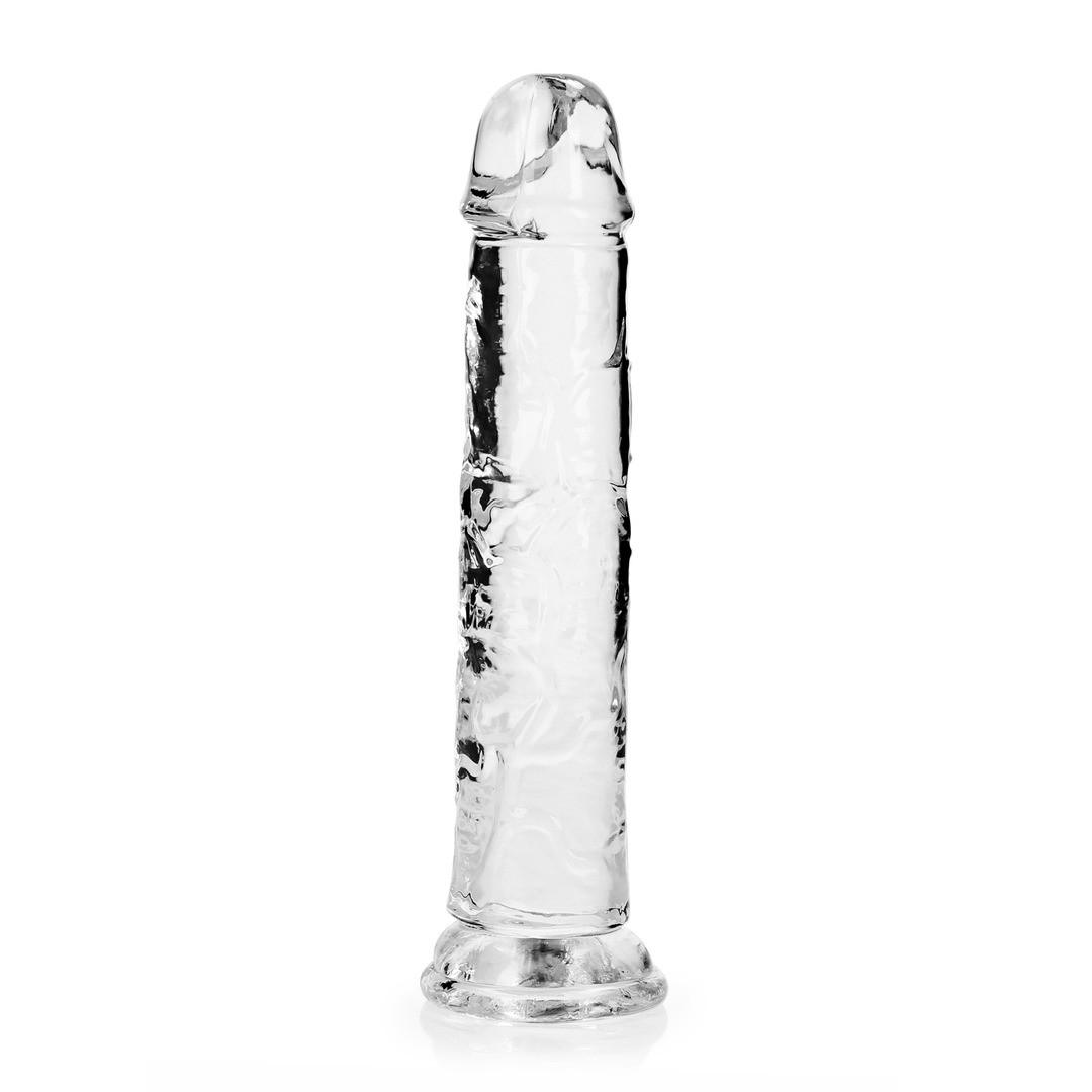 DILDO STRAIGHT REALISTIC CRYSTAL CLEAR 8 /20 CM TRANSPARENTE REALROCK - Image 3