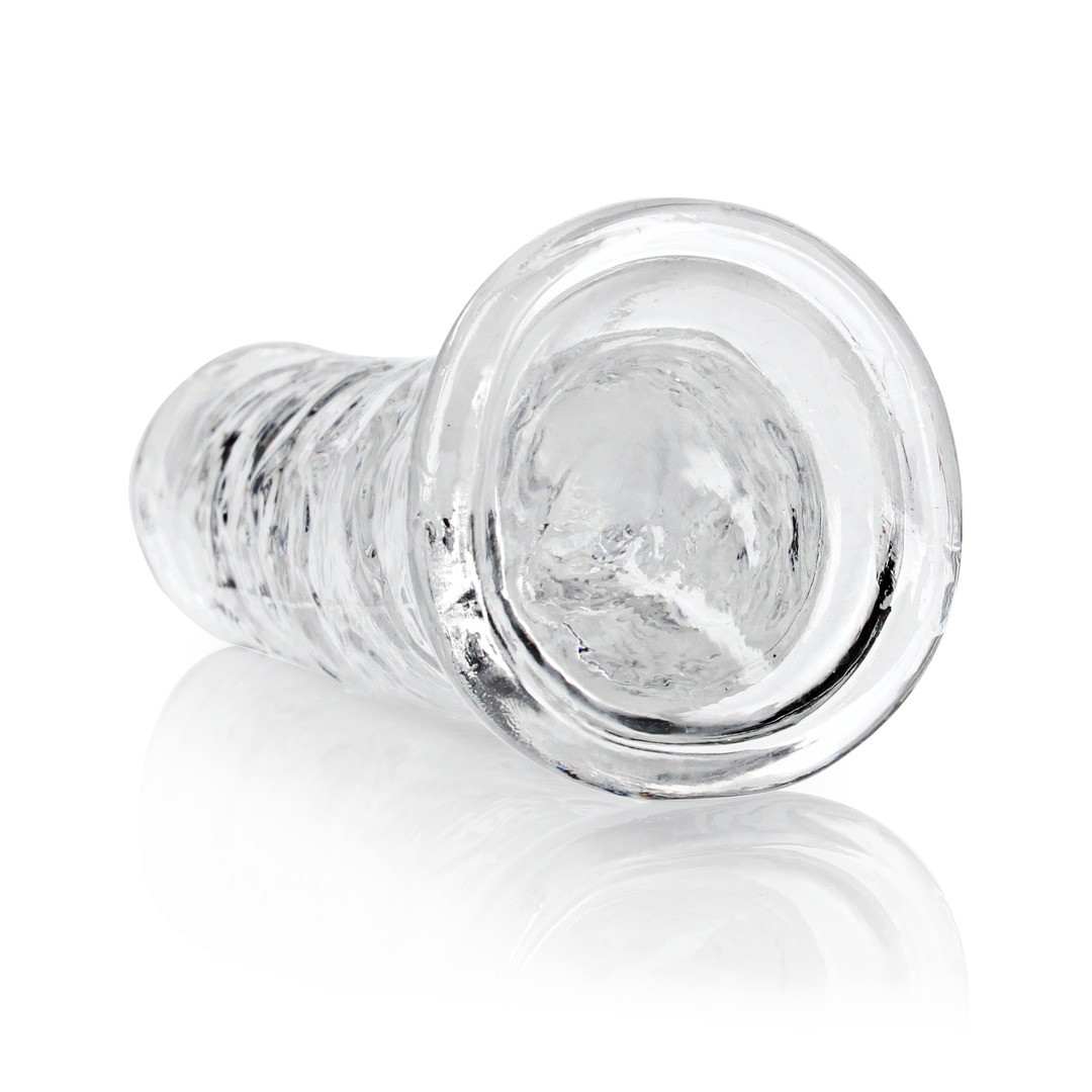 DILDO STRAIGHT REALISTIC CRYSTAL CLEAR 8 /20 CM TRANSPARENTE REALROCK - Image 5