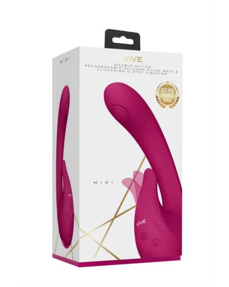 VIBRADOR MIKI PULSE WAVE FLICKERING G-SPOT ROSA VIVE
