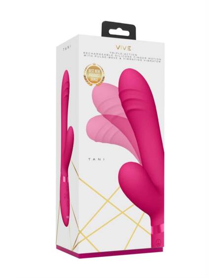 VIBRADOR TANI FINGER MOTION WITH PULSE-WAVE ROSA VIVE