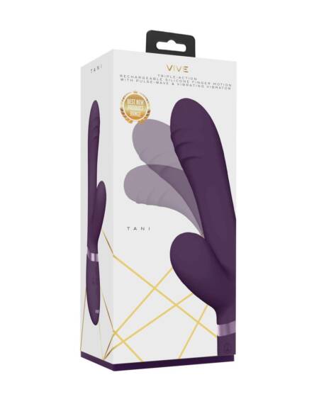 VIBRADOR TANI FINGER MOTION WITH PULSE-WAVE ROXO VIVE