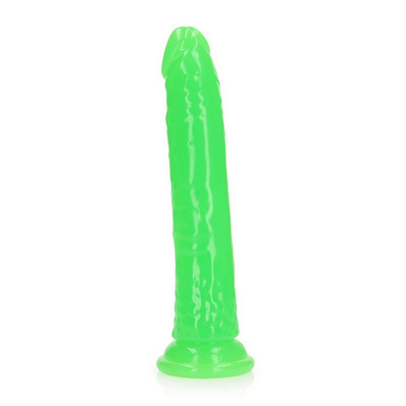 DILDO SLIM REALISTIC GLOW IN THE DARK 9'' / 22,5 CM REALROCK - Image 7