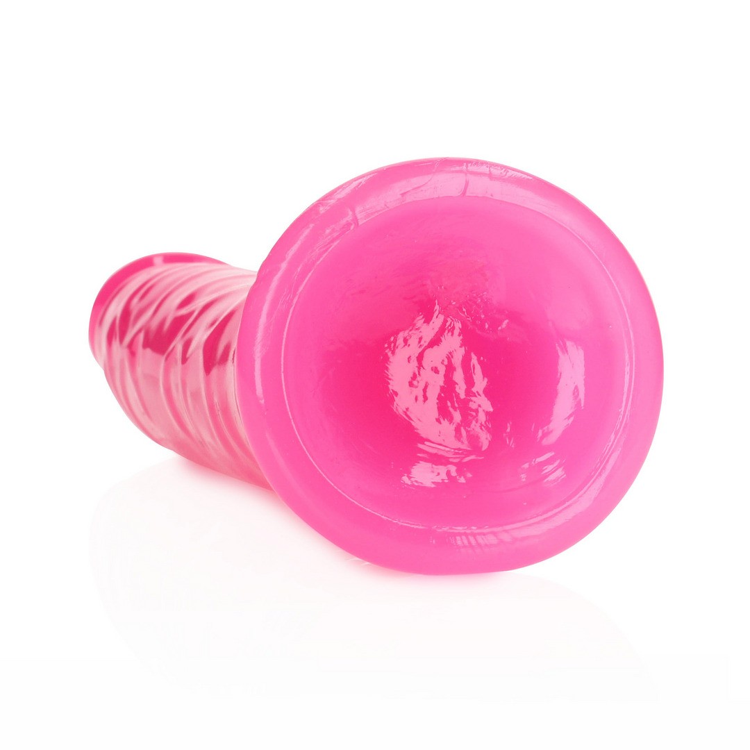 DILDO SLIM REALISTIC GLOW IN THE DARK 9'' / 22,5 CM ROSA REALROCK - Image 6