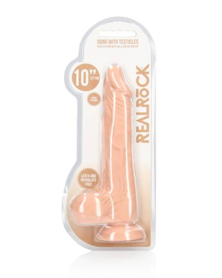 DILDO COM TESTÍCULOS 10 / 27 CM REALROCK