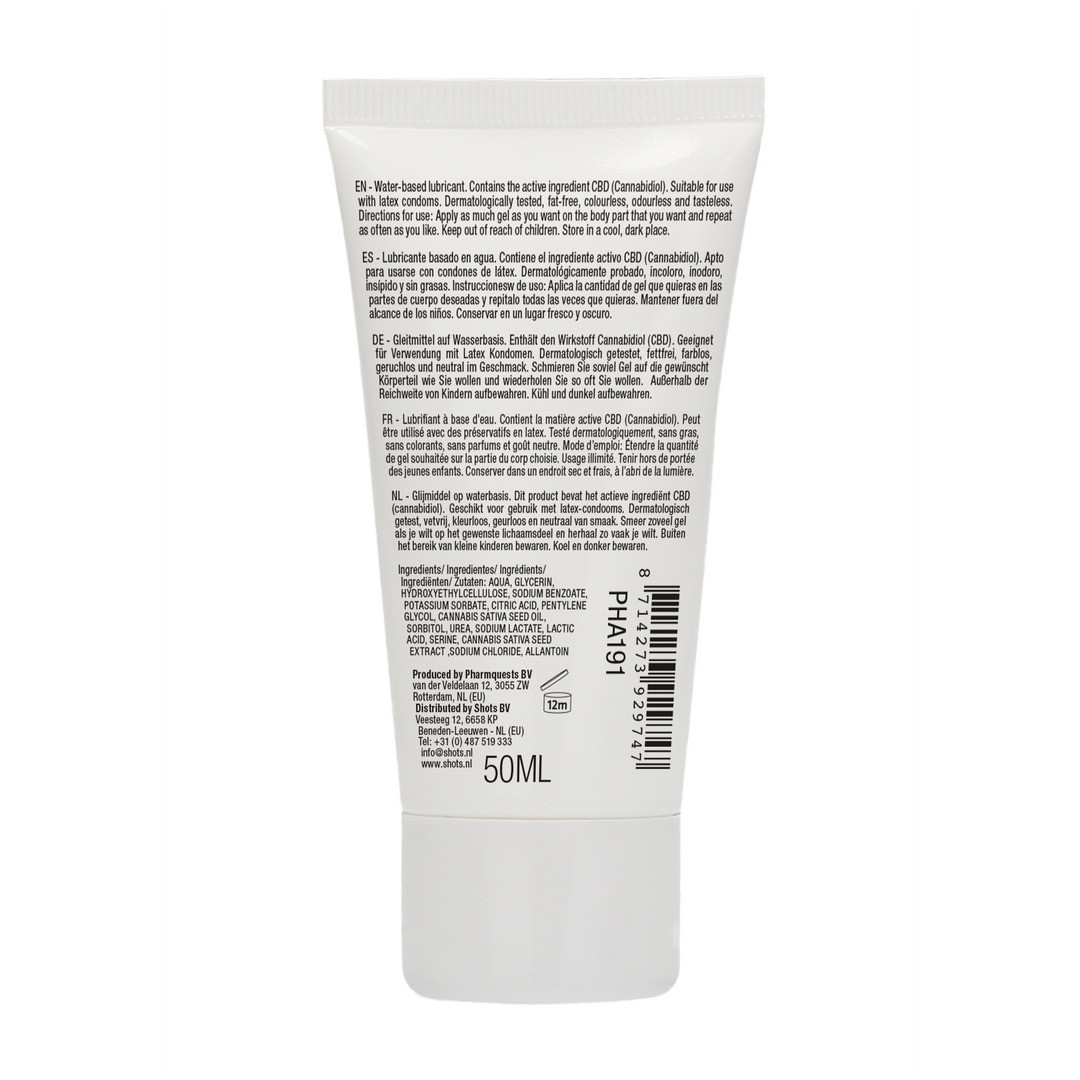 LUBRIFICANTE À BASE DE ÁGUA NATURAL CBD 2 FL OZ 50 ML PHARMQUESTS - Image 3