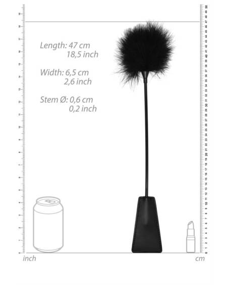 ESPANADOR DE PLUMAS COM CHIBATA PRETO OUCH!