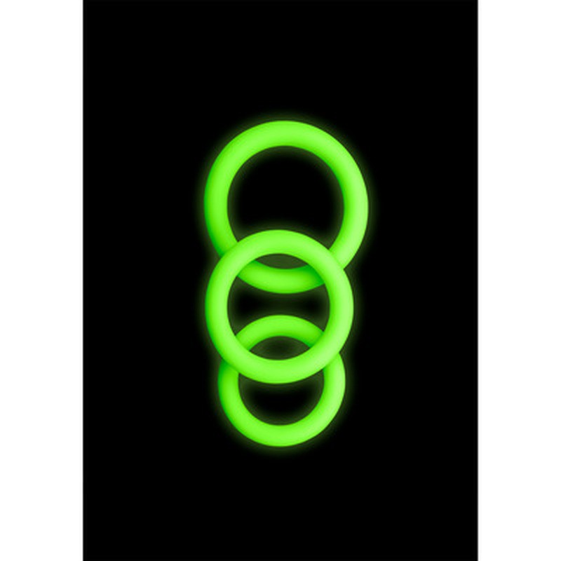 CONJUNTO DE 3 ANÉIS PARA O PÉNIS GLOW IN THE DARK OUCH! - Image 6