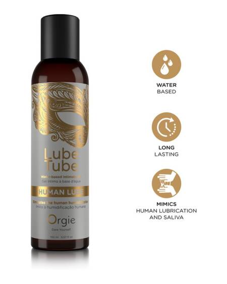GEL LUBRIFICANTE COM BASE DE ÁGUA HUMAN LUBE 150ML ORGIE