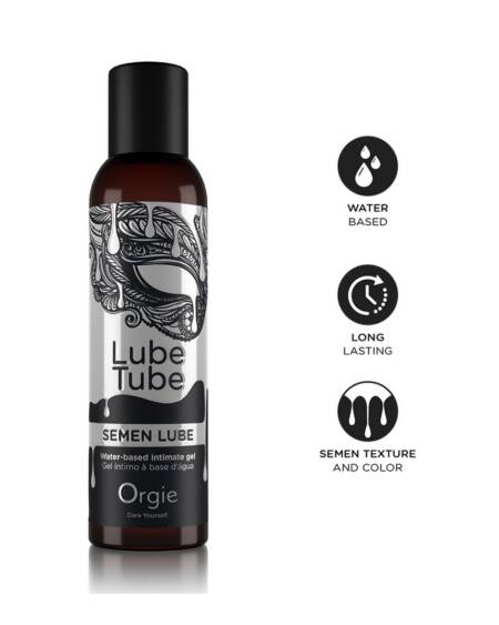 GEL LUBRIFICANTE COM BASE DE ÁGUA SEMEN LUBE 150ML ORGIE