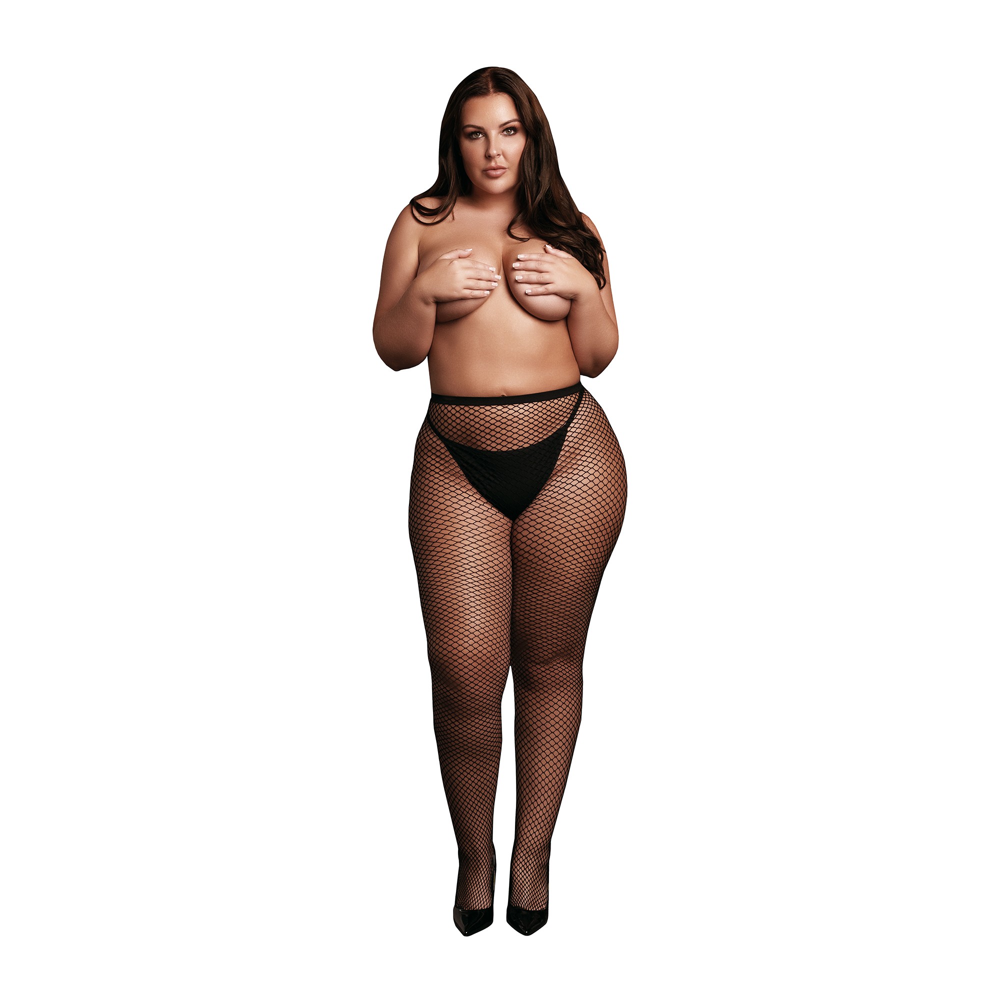 COLLANTS DE REDE PRETOS TAMANHO QUEEN LE DÉSIR - Image 7