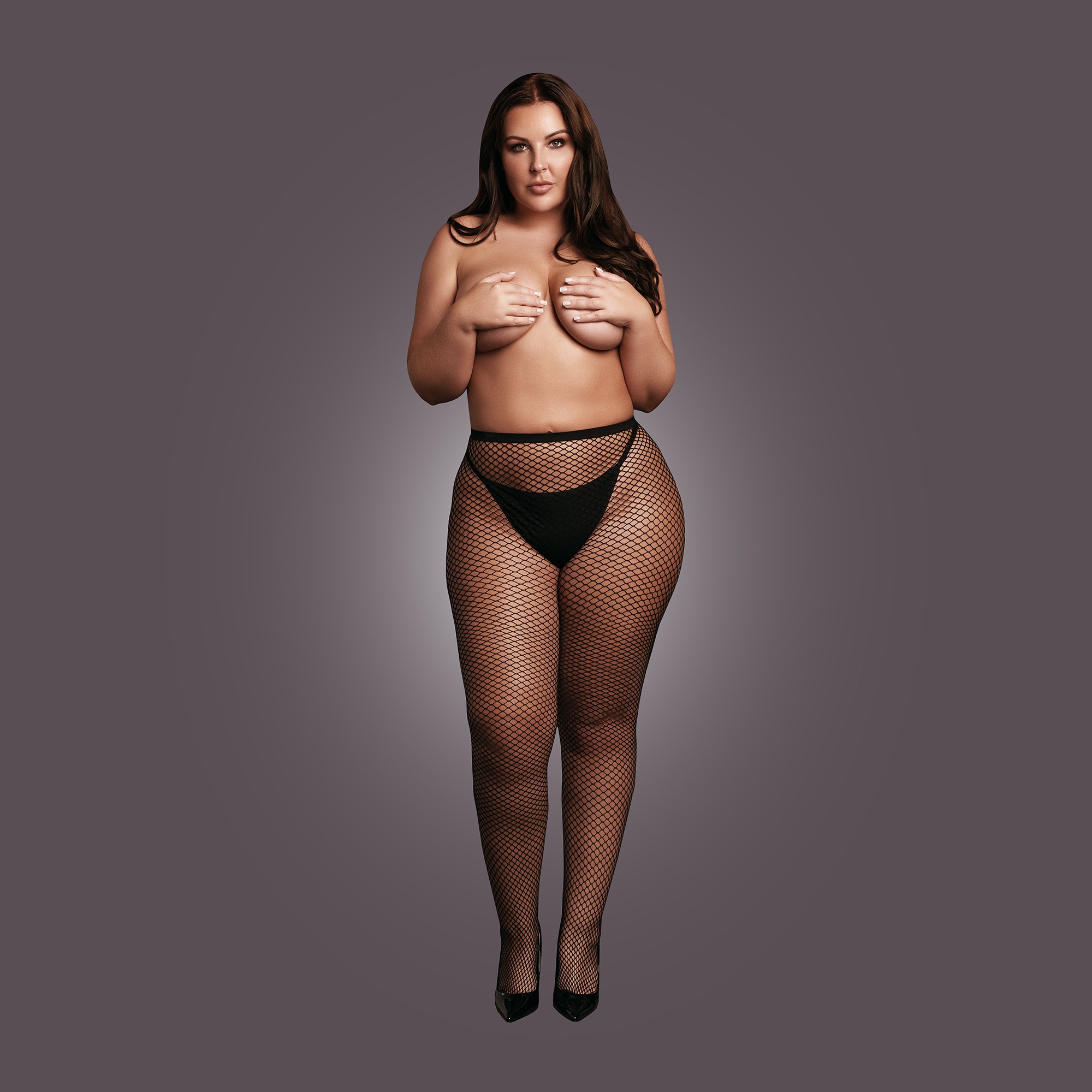 COLLANTS DE REDE PRETOS TAMANHO QUEEN LE DÉSIR - Image 5
