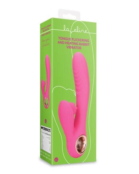 VIBRADOR RABBIT COM LAMBIDA E AQUECIMENTO EXUBERANT PINK LOVELINE