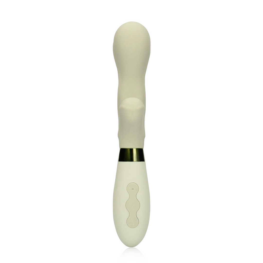 VIBRADOR RABBIT DE SILICONE MISTY GREEN LOVELINE - Image 5
