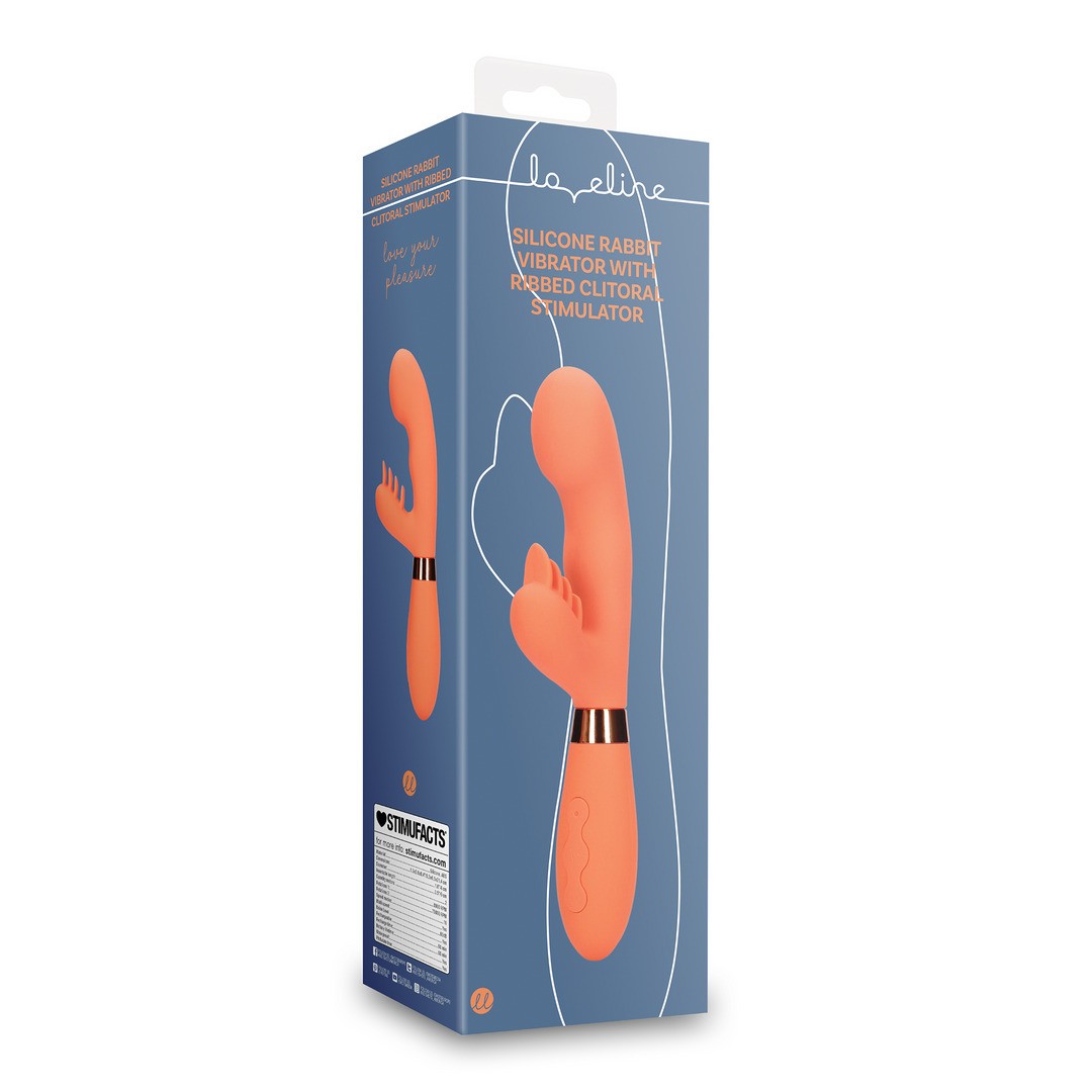 VIBRADOR RABBIT COM ESTRIAS GLAZED CARROTS LOVELINE
