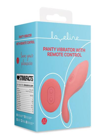 VIBRADOR DE CUECA COM CONTROLO REMOTO BRIGHTO RED LOVELINE