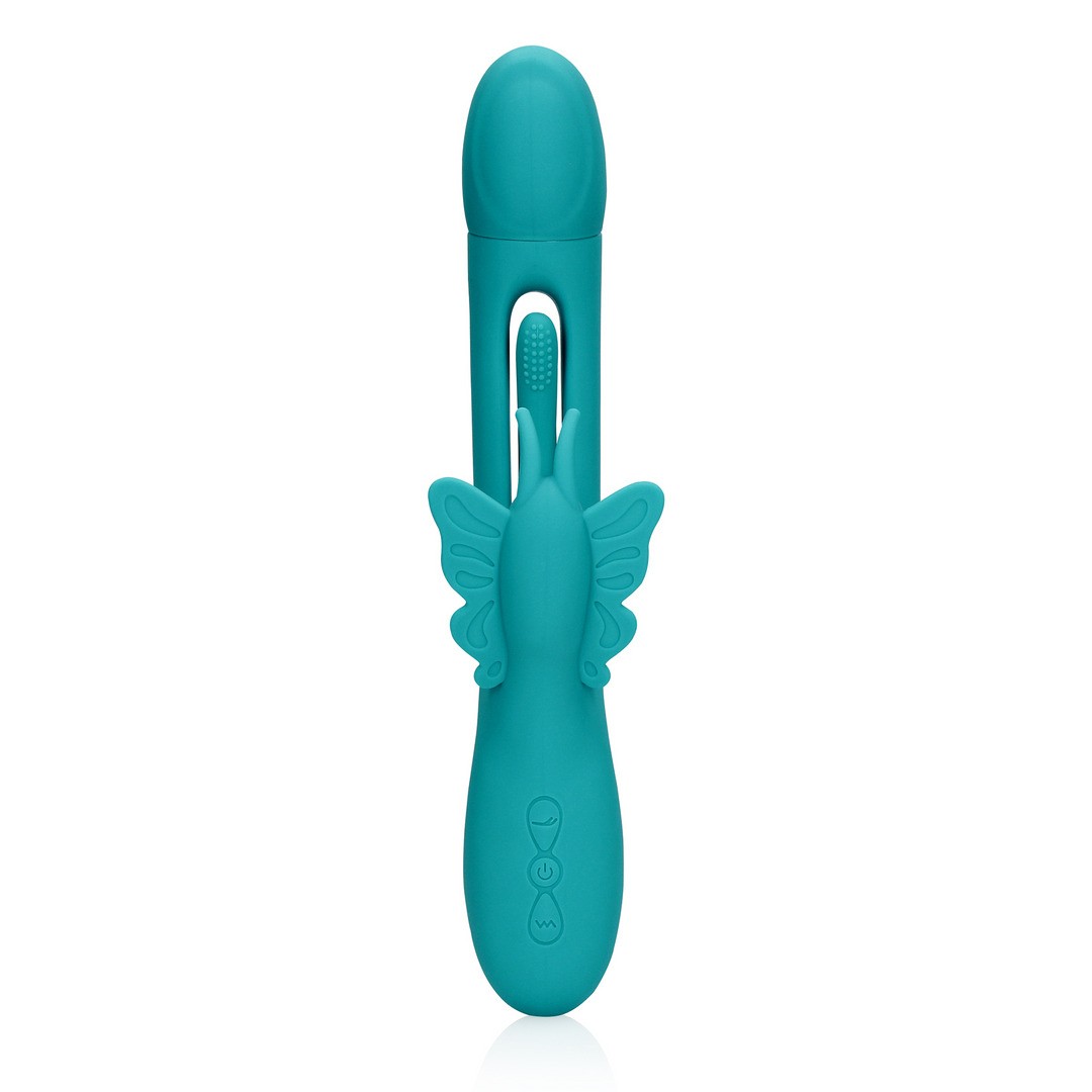 VIBRADOR BUTTERFLY FLAPPING G-SPOT PEACOCK BLUE LOVELINE - Image 5