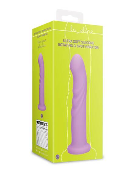 VIBRADOR ULTRA SOFT SILICONE ROTATING G-SPOT LAVENDER SPECTACLE LOVELINE