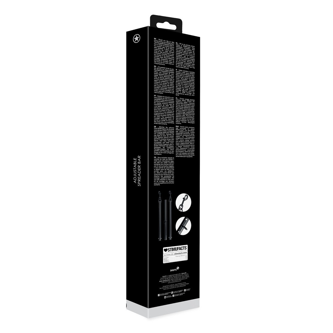 BARRA AFASTADORA ADJUSTABLE SPREADER BAR PRETO OUCH! - Image 3