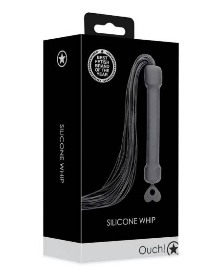 CHICOTE EM SILICONE PRETO OUCH!