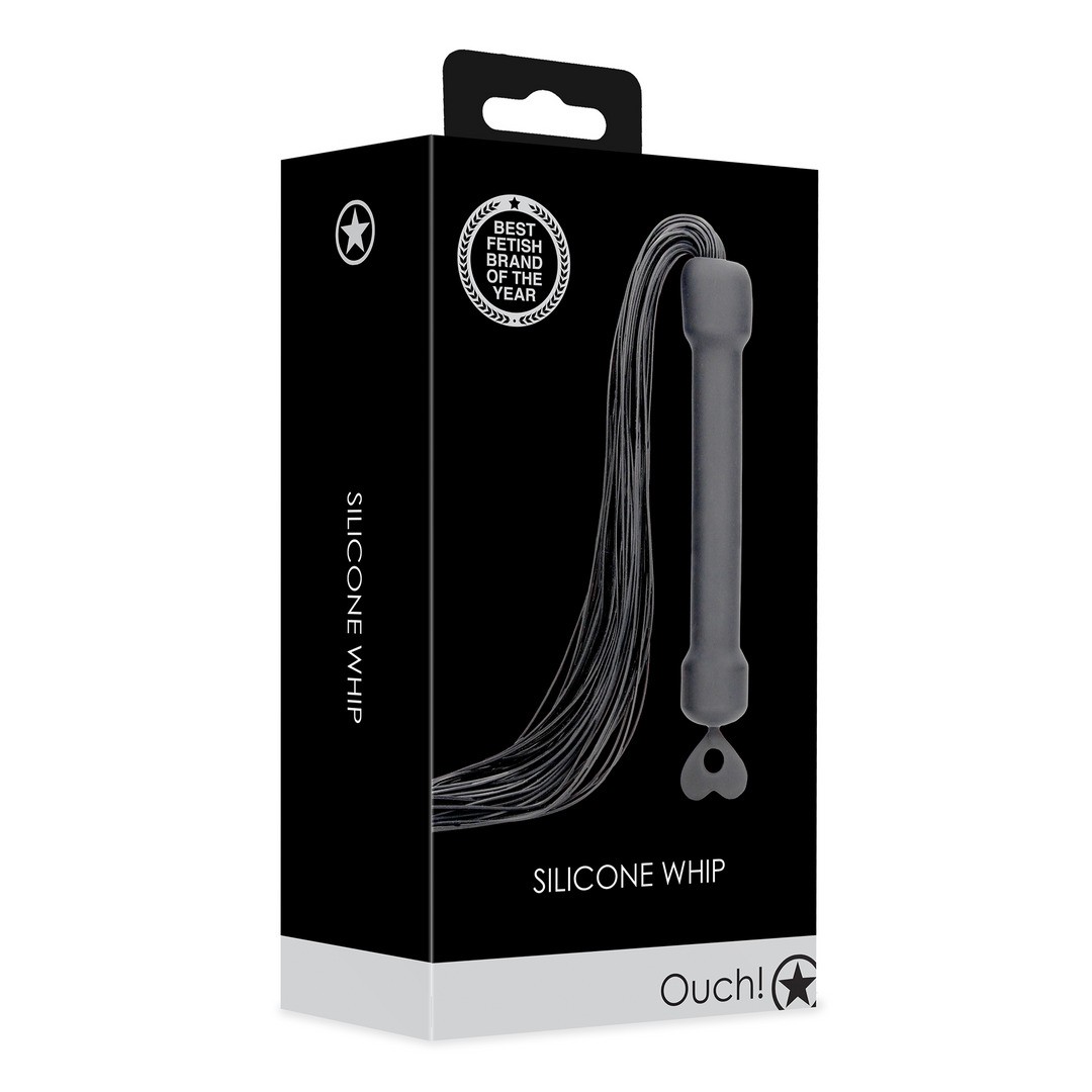 CHICOTE EM SILICONE PRETO OUCH!