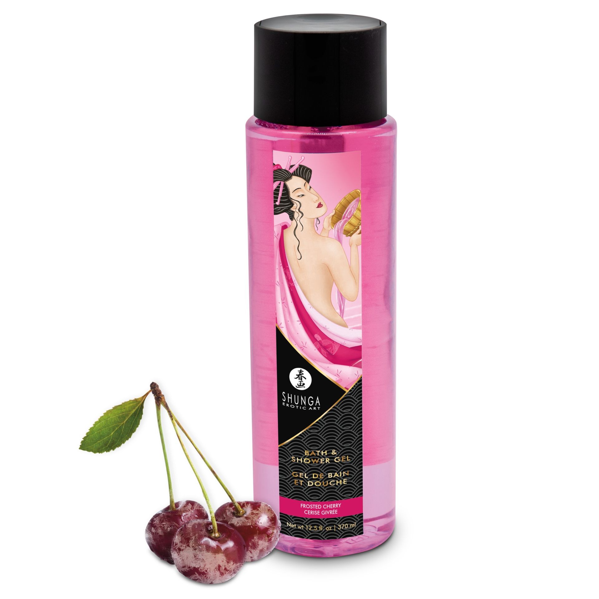GEL DE BANHO E DUCHE BEIJÁVEL SHUNGA CEREJA GELADA 370ML - Image 3
