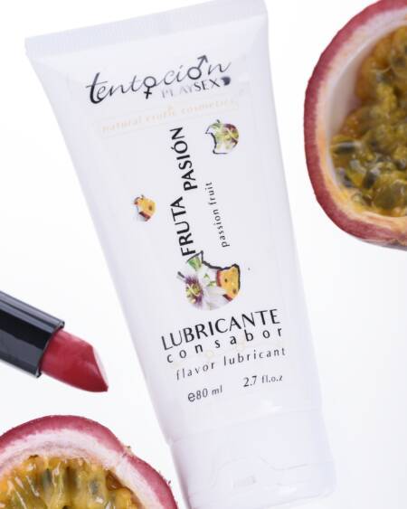 LUBRIFICANTE COM SABOR A MARACUJÁ 80ML TENTACIÓN PLAY SEX