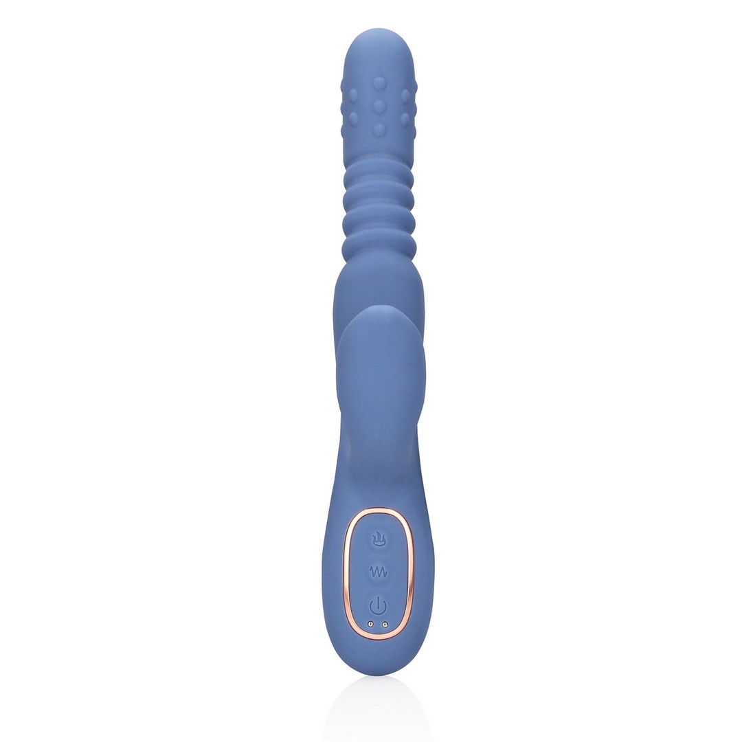 VIBRADOR COM PÉROLAS ROTATIVAS E IMPULSO RABBIT BLUE NOVA LOVELINE - Image 5