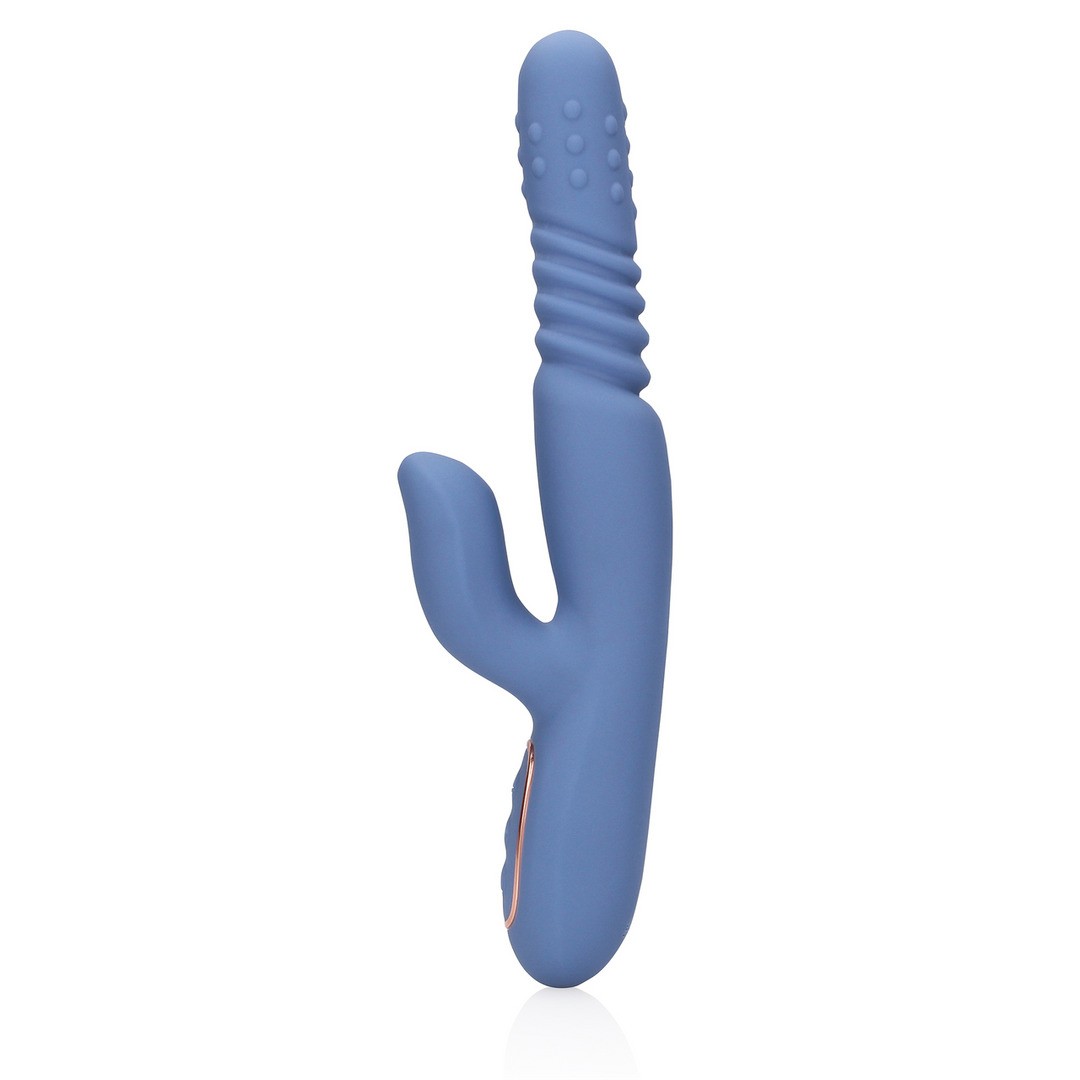 VIBRADOR COM PÉROLAS ROTATIVAS E IMPULSO RABBIT BLUE NOVA LOVELINE - Image 7