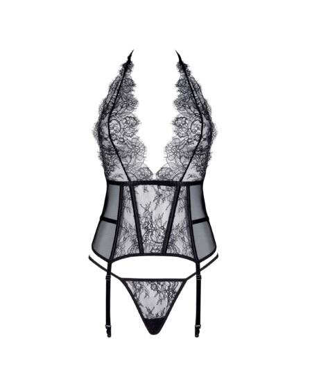 CORPETE E TANGA ESTERA PRETO BEAUTY NIGHT FASHION