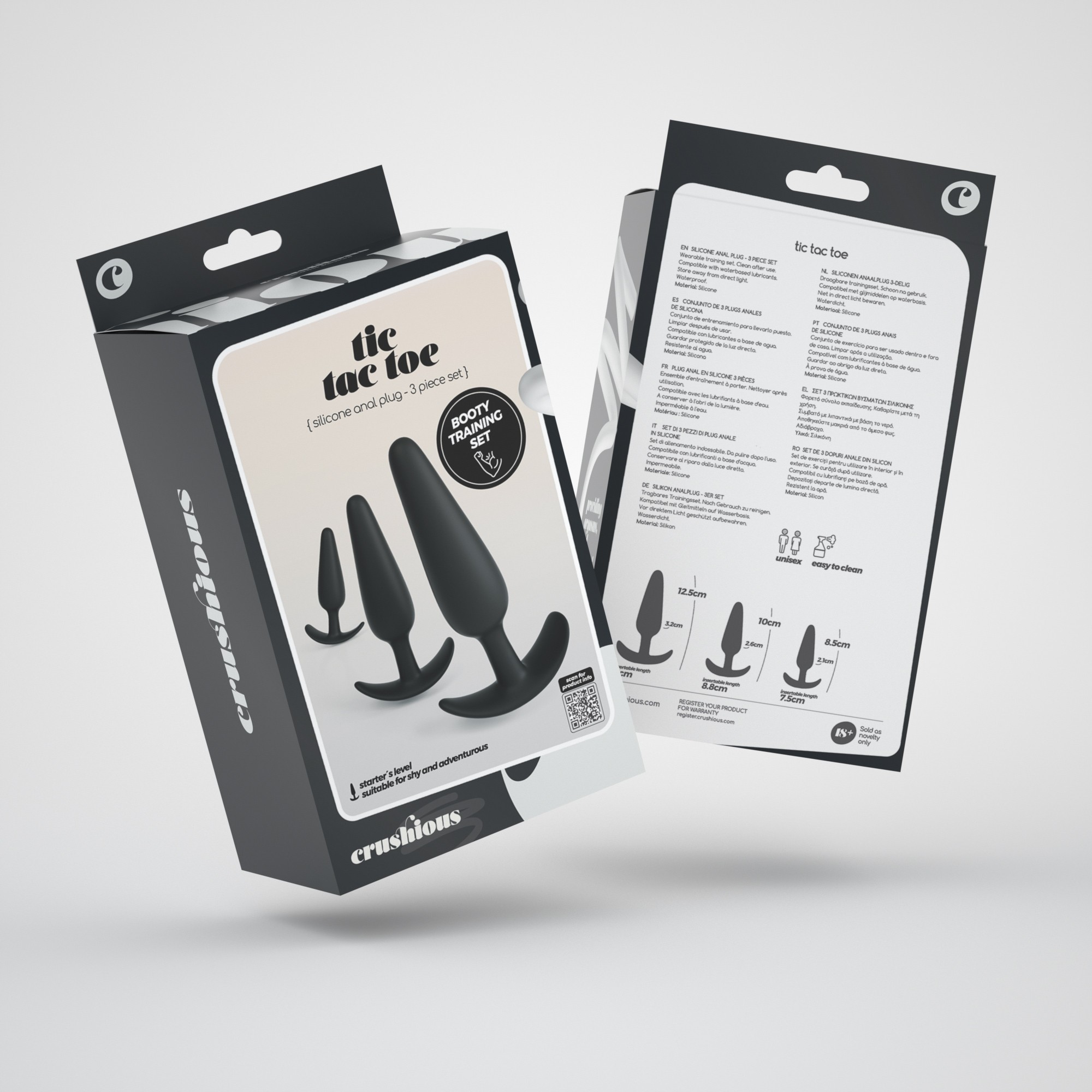 TIC TAC TOE SET DE PLUGS ANALES PARA ENTRENAMIENTO CRUSHIOUS - Image 10