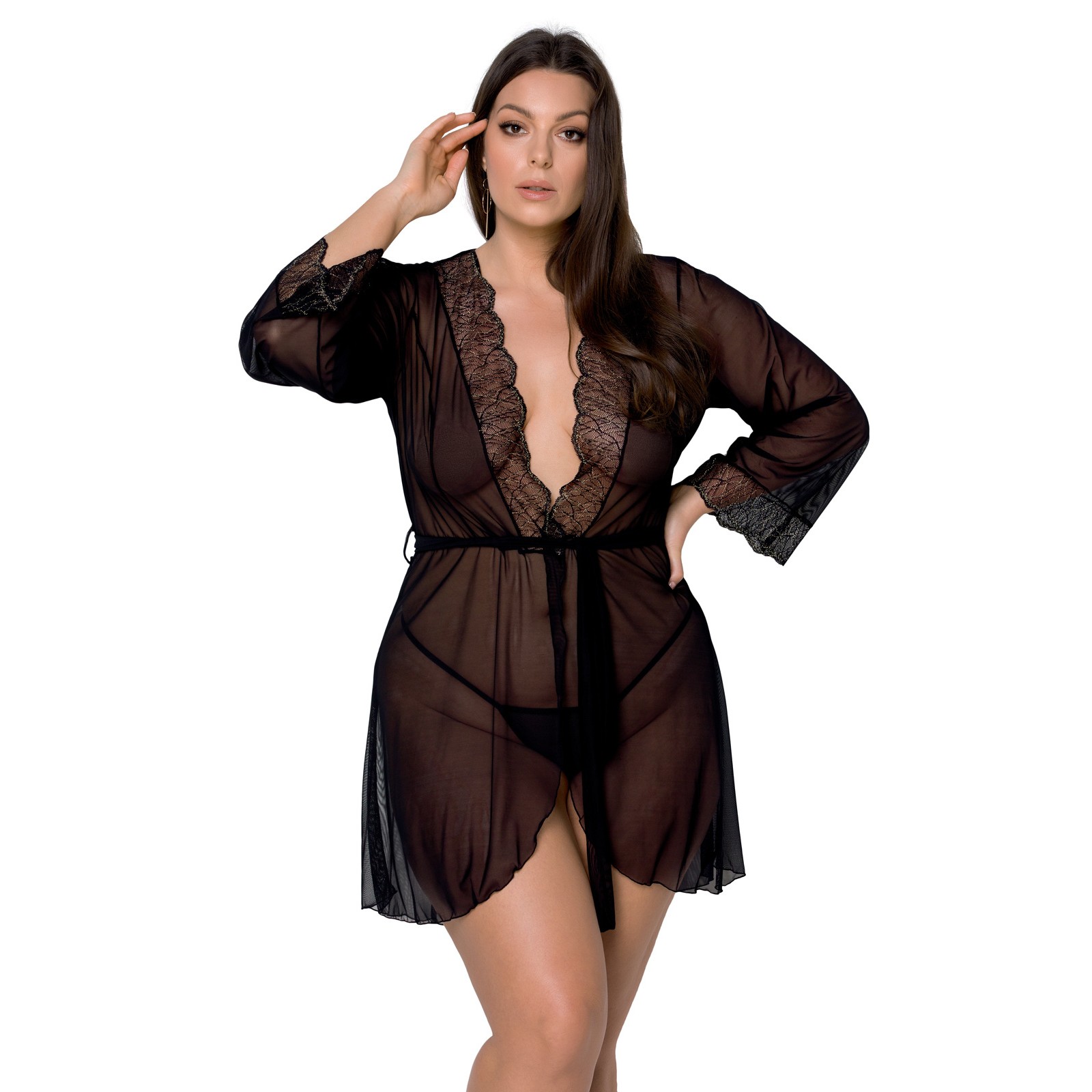 ROBE E TANGA AMBERLY PRETO TAMANHO QUEEN PASSION - Image 6