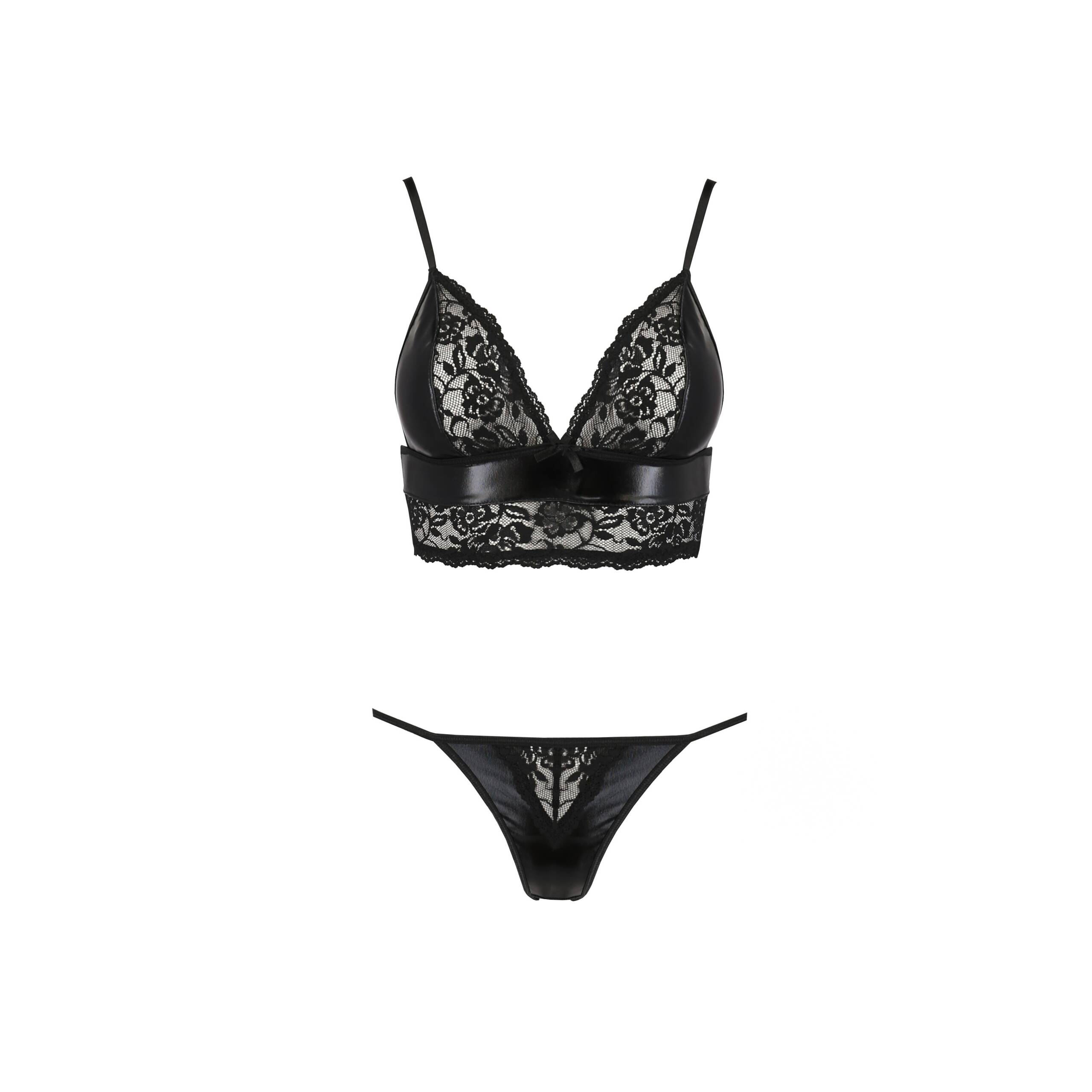 CONJUNTO DE 2 PEÇAS ASUNA PRETO EROTIC LINE PASSION - Image 5