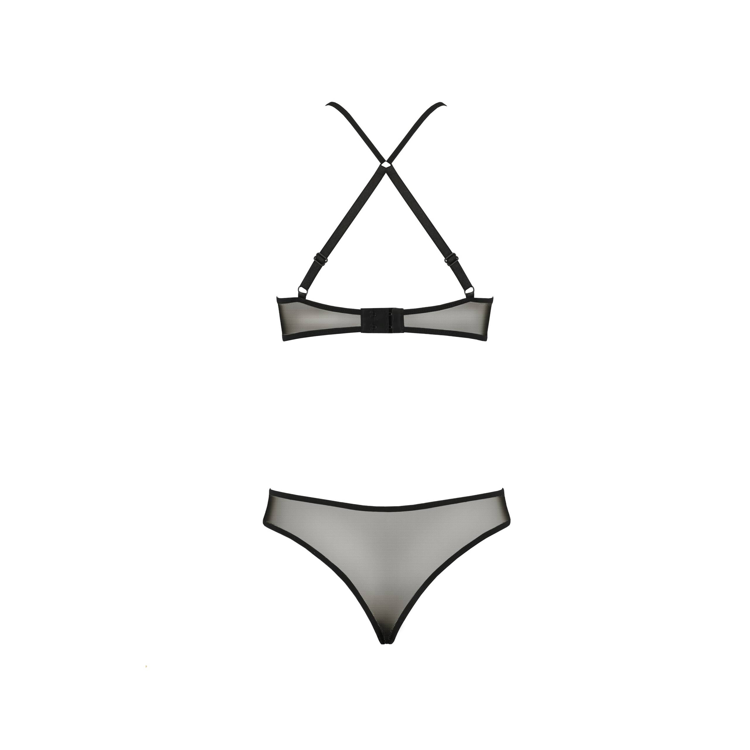 CONJUNTO DE 2 PEÇAS AZALIA PRETO EROTIC LINE PASSION