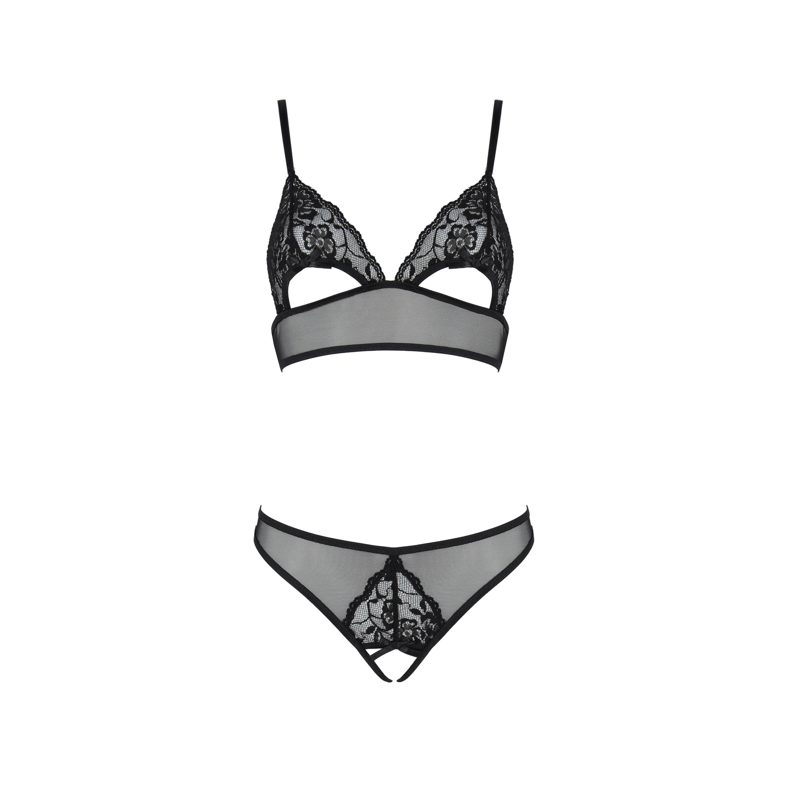 CONJUNTO DE 2 PEÇAS CHRISTA PRETO EROTIC LINE PASSION - Image 3