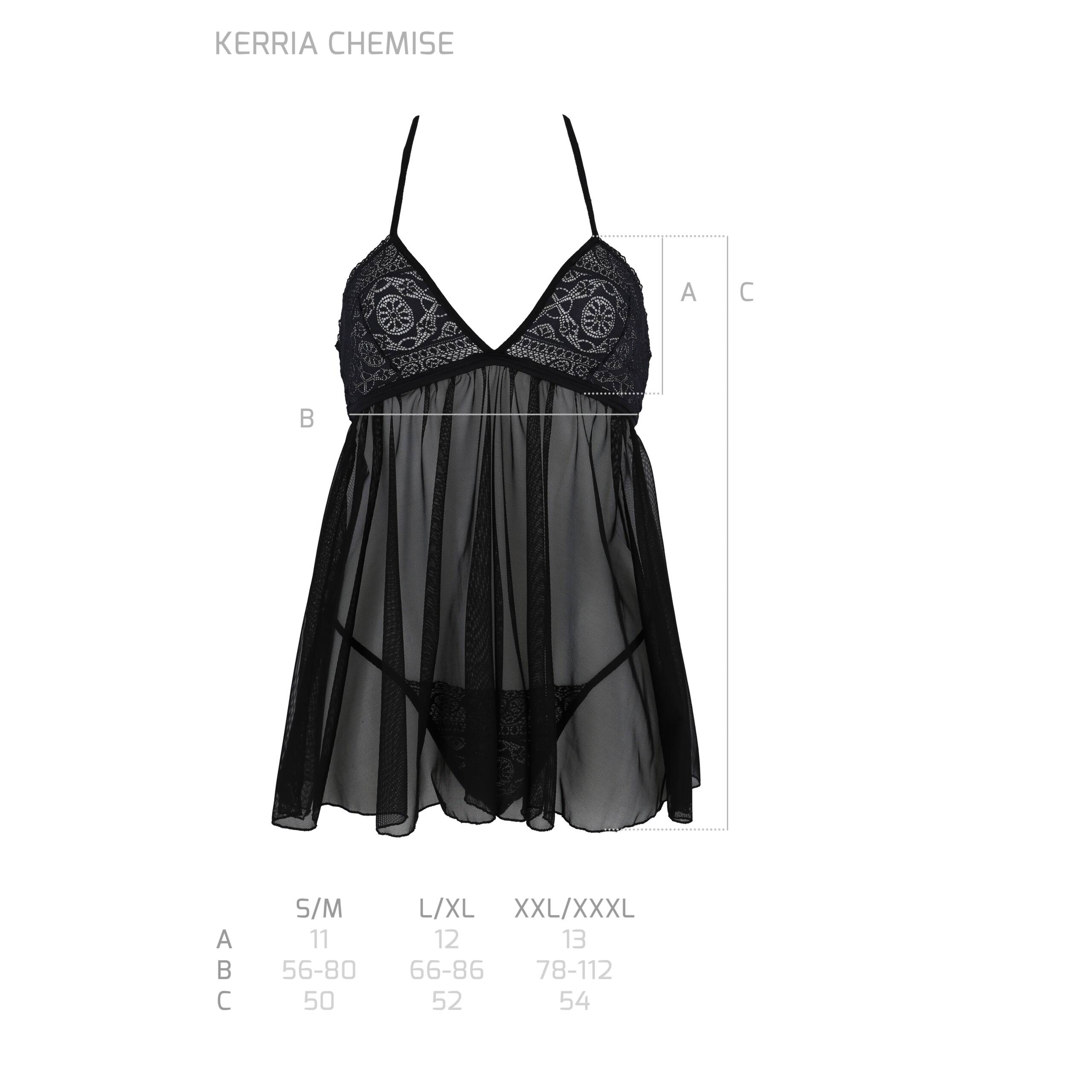 CAMISA DE NOITE E TANGA KERRIA PRETO ECO COLLECTION PASSION - Image 5