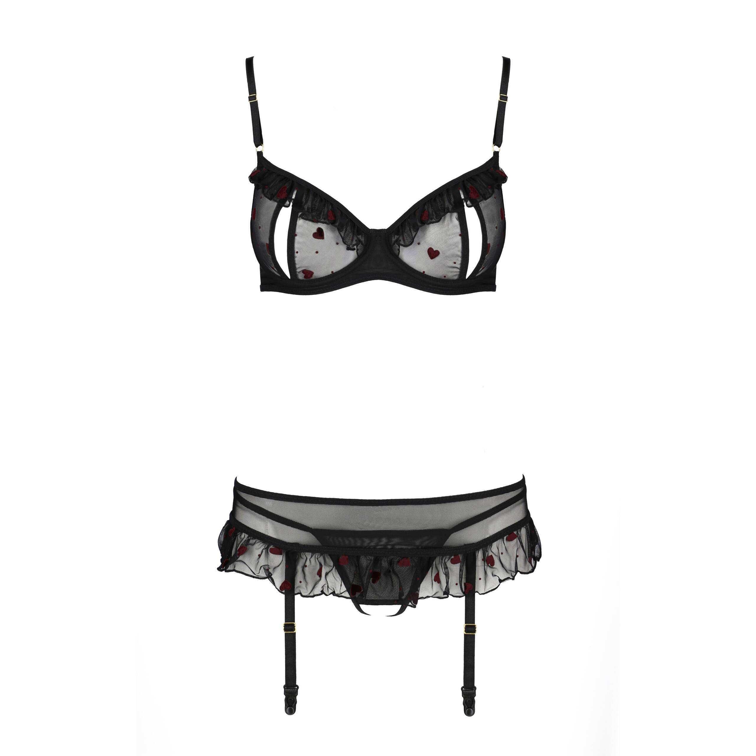 CONJUNTO DE 3 PEÇAS LOVELIA PRETO PASSION - Image 3