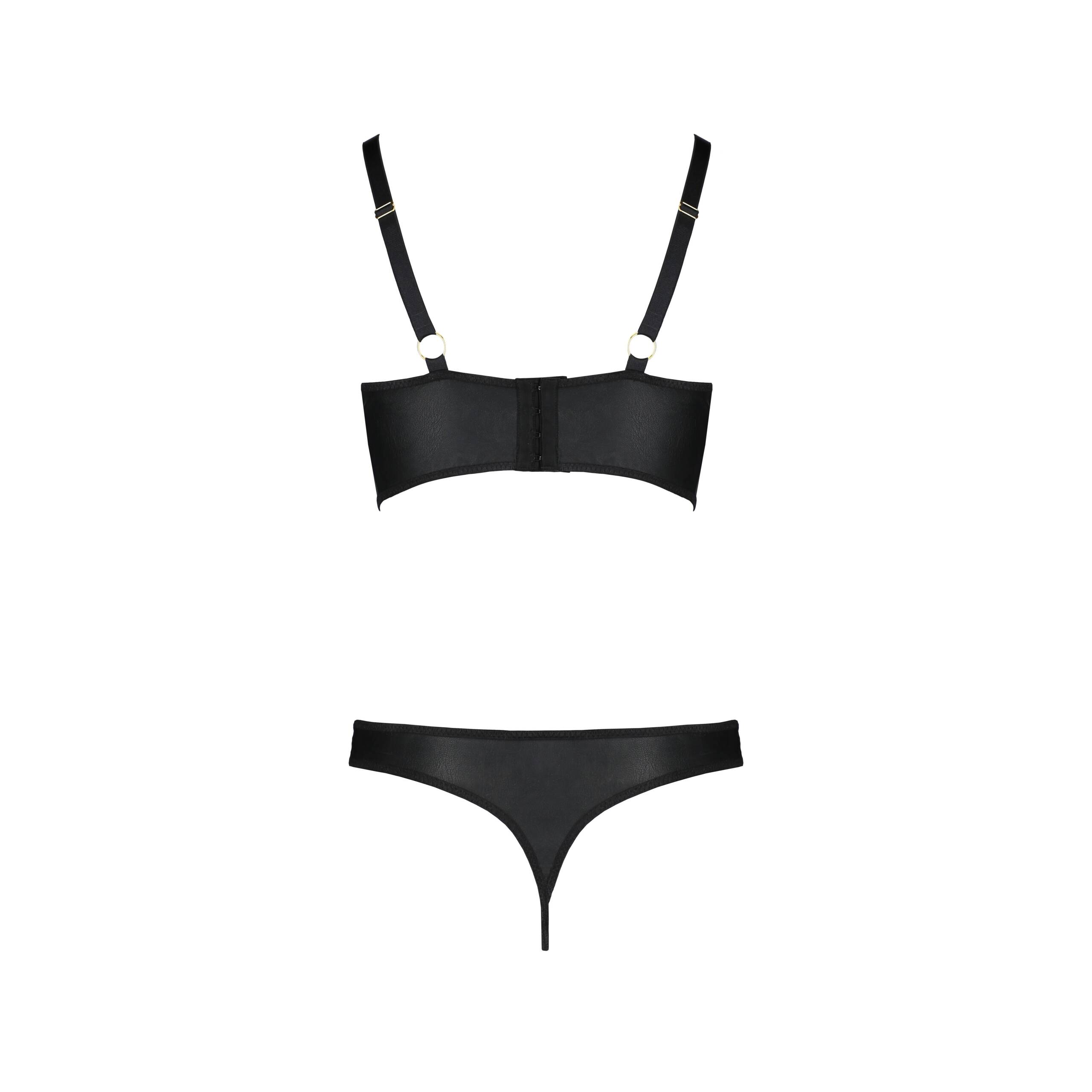 CONJUNTO DE 2 PEÇAS MALWIA BIKINI PRETO TAMANHO QUEEN PASSION - Image 4