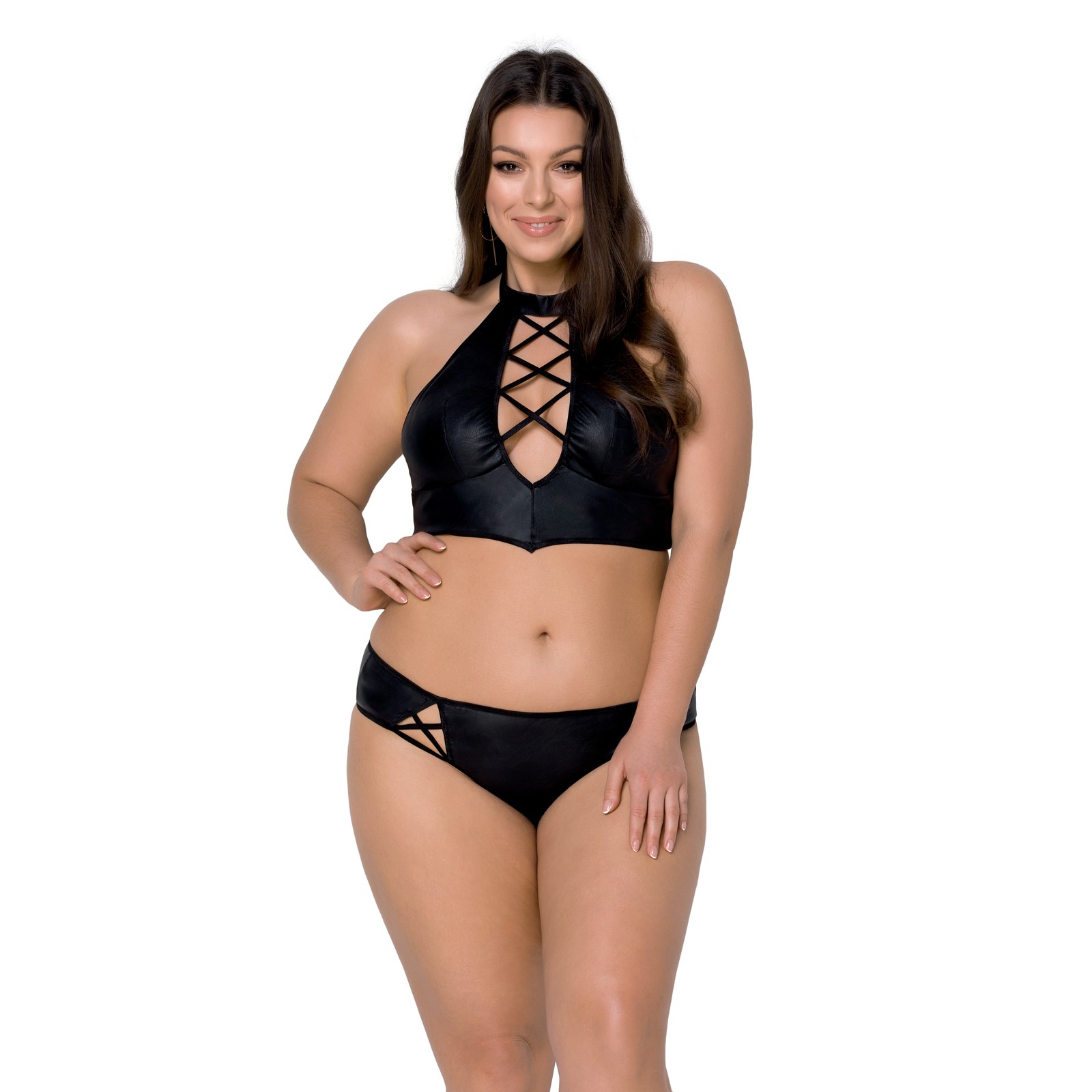 CONJUNTO DE 2 PEÇAS NANCY BIKINI PRETO TAMANHO QUEEN PASSION - Image 5