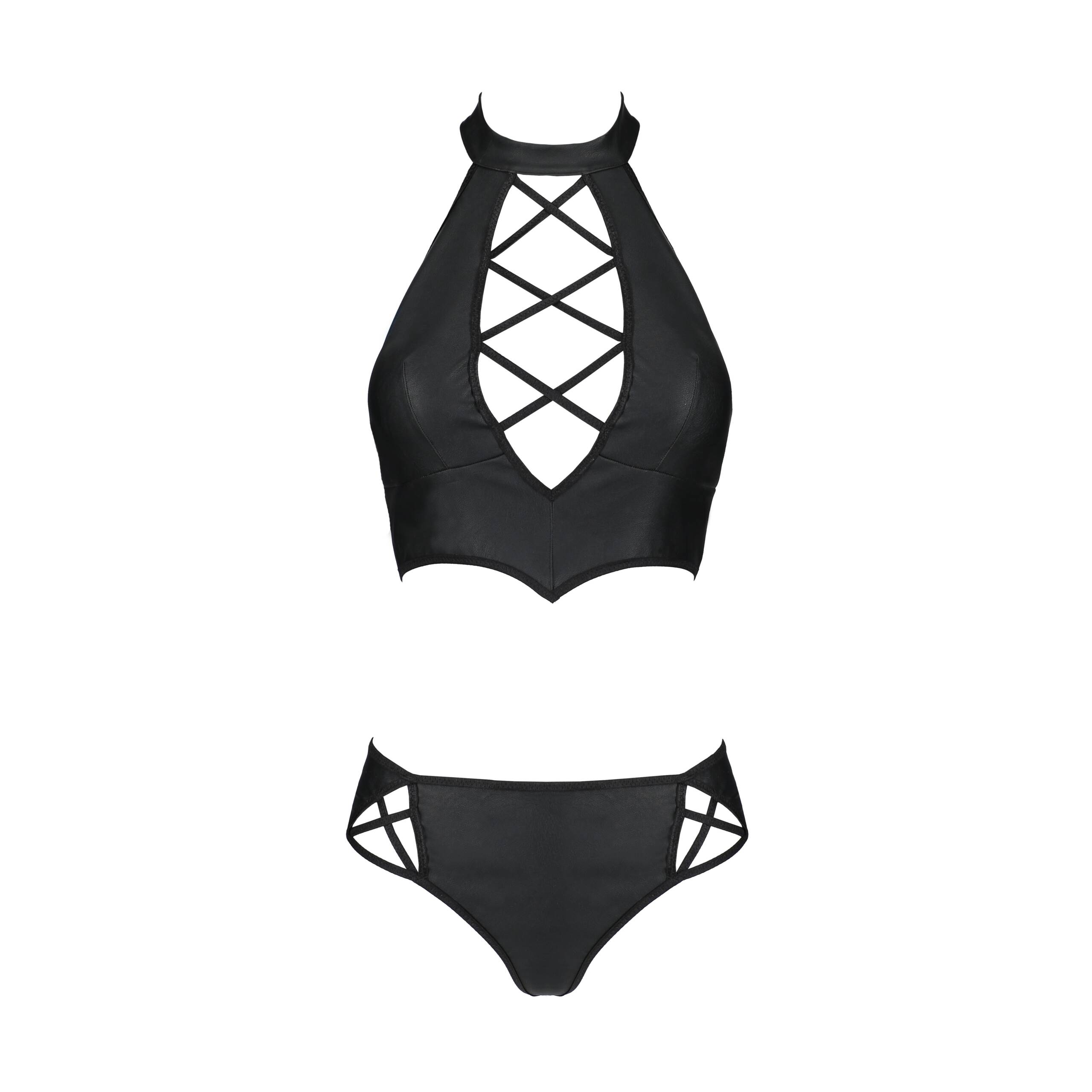 CONJUNTO DE 2 PEÇAS NANCY BIKINI PRETO TAMANHO QUEEN PASSION - Image 3