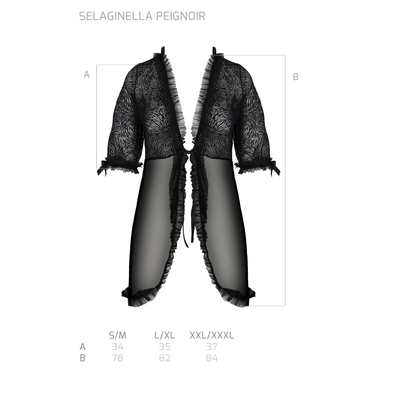 ROBE E TANGA SELAGINELLA PRETO ECO COLLECTION PASSION - Image 5