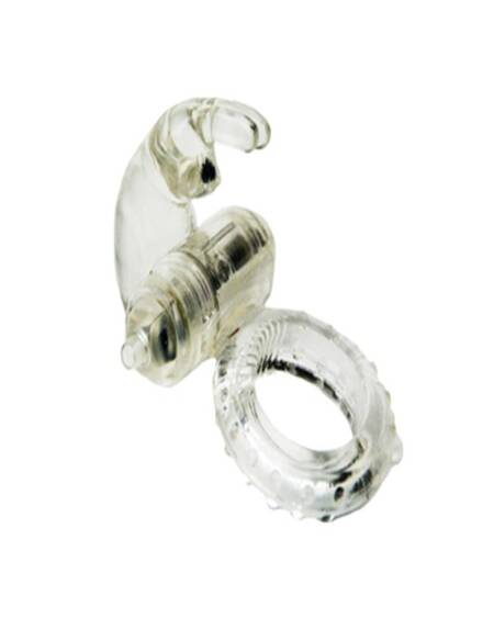 ANEL VIBRATÓRIO CONEJILLO TRANSPARENTE LIBID TOYS