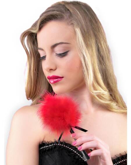 ESPANADOR DE PLUMAS MARABU VERMELHO SECRET PLAY
