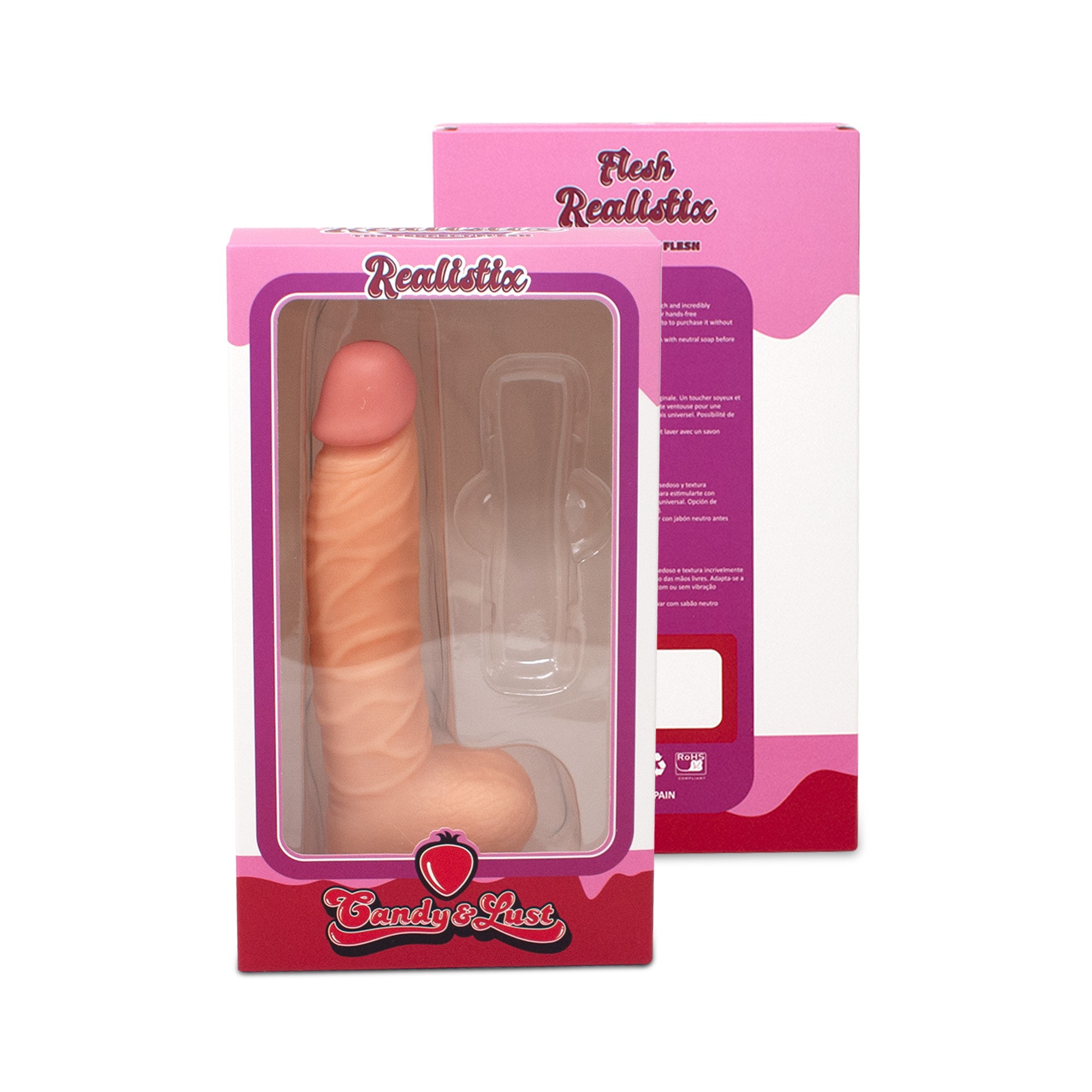 DILDO REALISTICO REALISTIX MOD.3 22CM CANDY LUST - Image 4