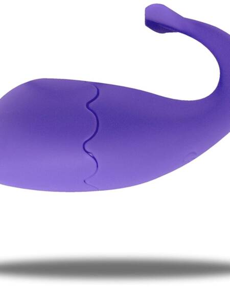 OVO VIBRATÓRIO RECARREGÁVEL COM COMANDO BARINE ROXO EVOQUE