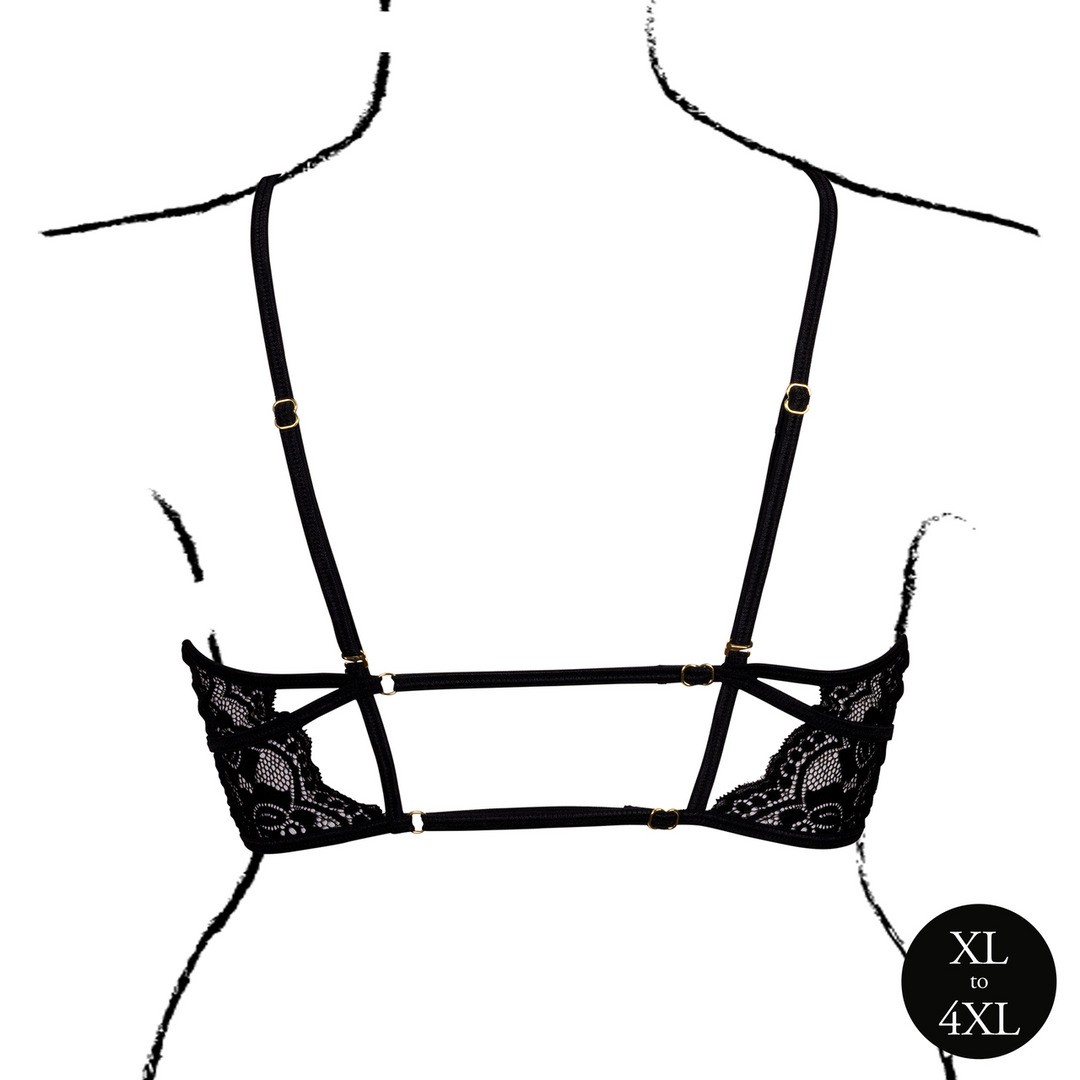SUTIÃ TRIANGLE COM RENDA PRETO TAMANHO QUEEN LE DÉSIR - Image 6