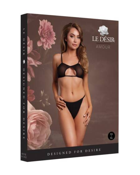 SUTIÃ KEYHOLE MESH PRETO LE DÉSIR