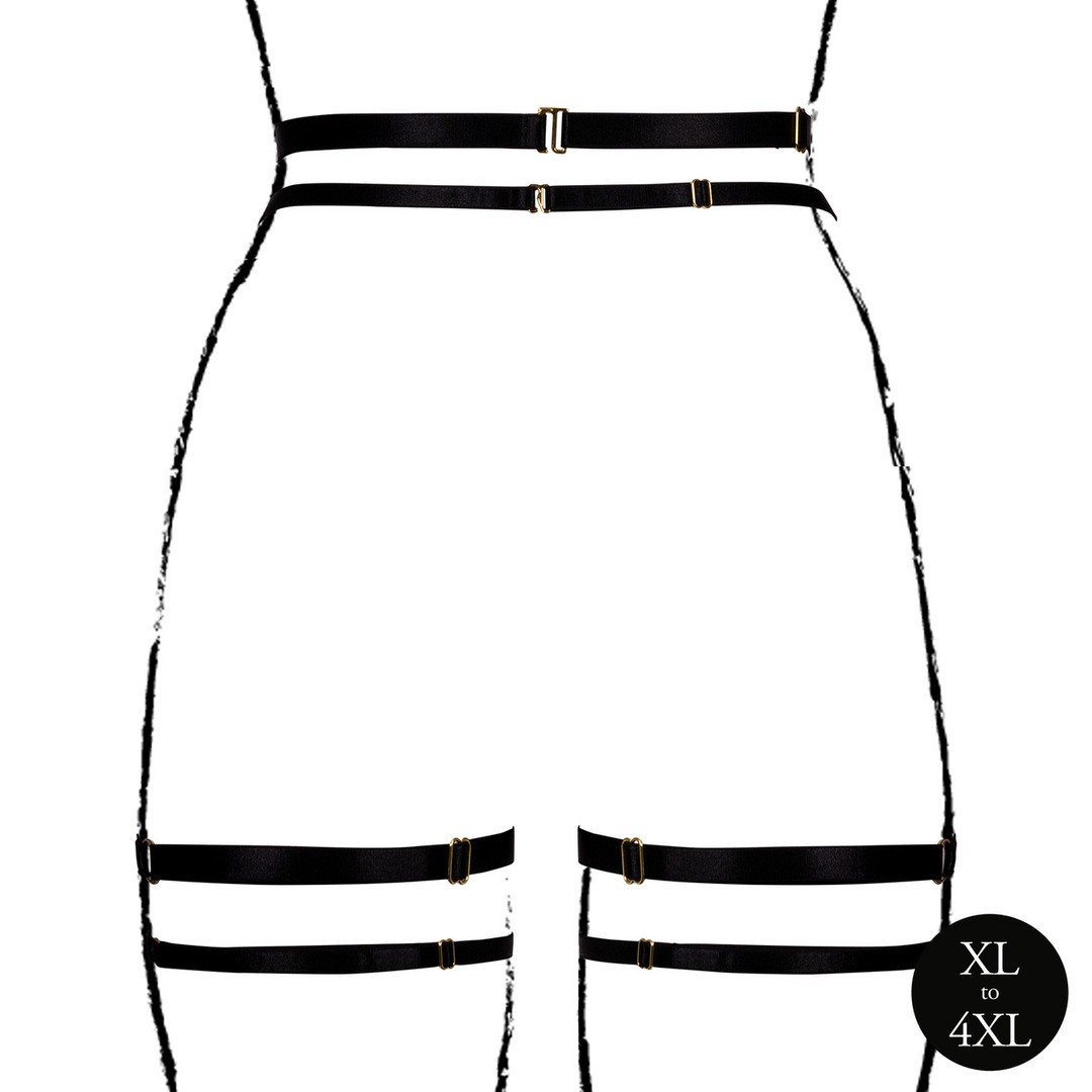 CINTO DE LIGAS DOUBLE STRAP PRETO TAMANHO QUEEN LE DÉSIR - Image 6