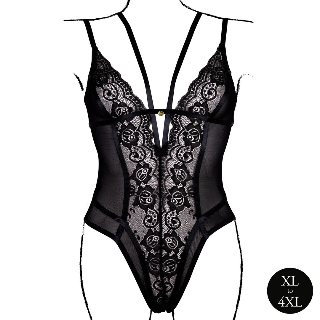 BODY WIRELESS LACE PRETO TAMANHO QUEEN LE DÉSIR - Image 5