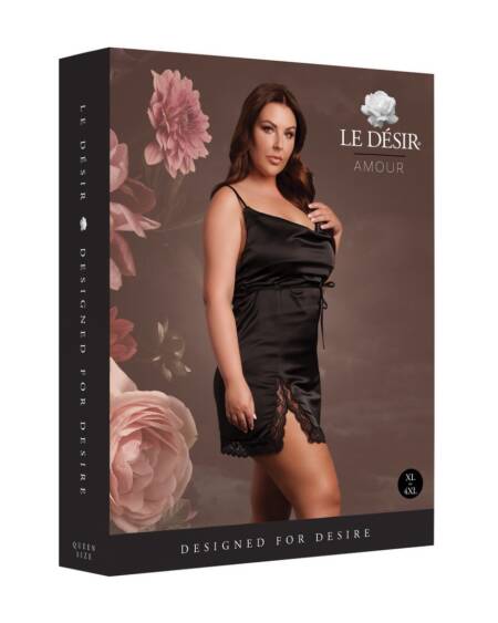 VESTIDO OPEN BACK PRETO TAMANHO QUEEN LE DÉSIR