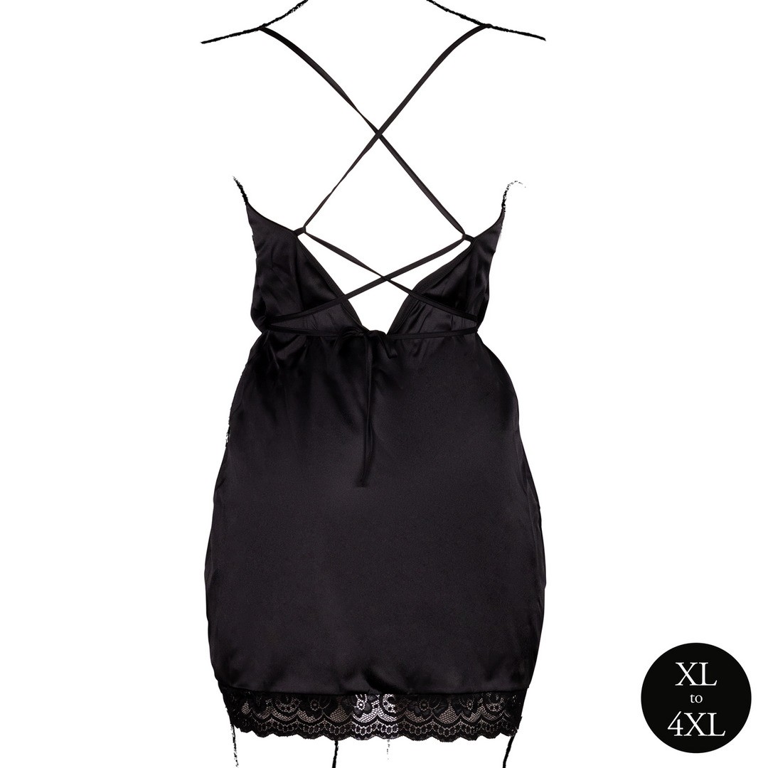 VESTIDO OPEN BACK PRETO TAMANHO QUEEN LE DÉSIR - Image 6